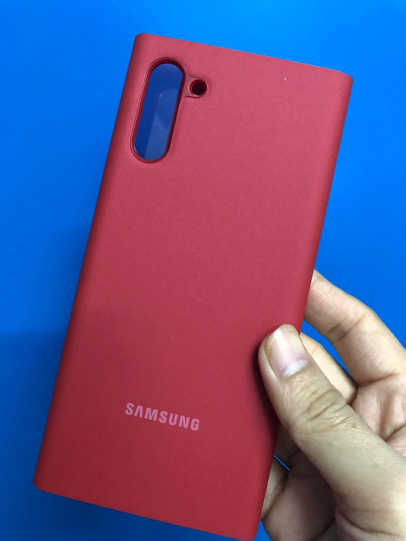 Bao Da Samsung Galaxy Note 10 Clear View chính hãng Samsung chất liệu da sịn, nhận cuộc gọi trực tiếp trên bề mặt bao da và đóng tắt màn hình
